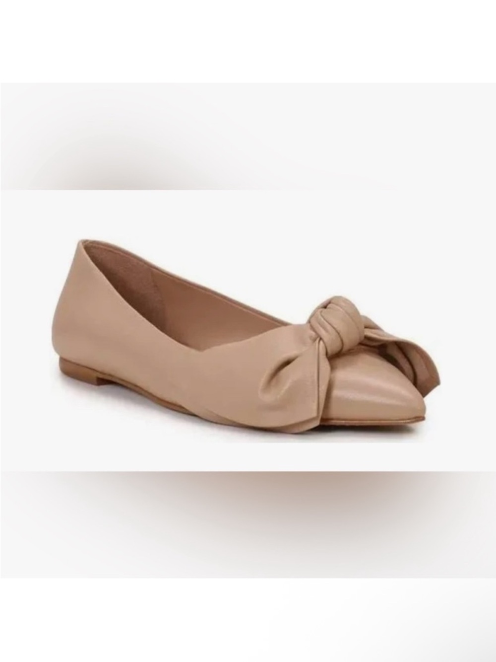 Vince Camuto Bowmel Cream Tan Nappa Shoes